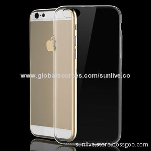 Rock iPhone6 ultra thin transparent TPU cases, anti-fingerprintin visible transparent crystal cover